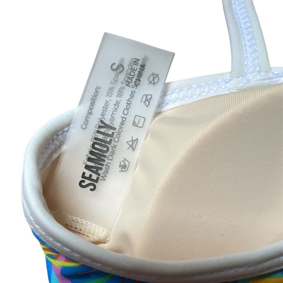 Seamolly Tropical Bikini Top Size Small NEW! - Picture 3 of 5